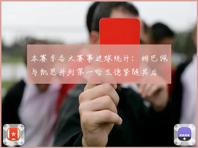 本赛季各大赛事进球统计：姆巴佩与凯恩并列第一哈兰德紧随其后